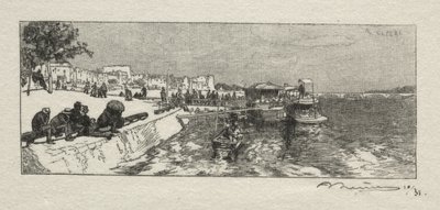 Embarcadero en Bercy de Auguste Louis Lepère