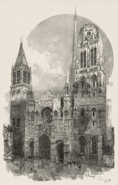 Rouen Ilustrado: La Catedral de Rouen de Auguste Louis Lepère