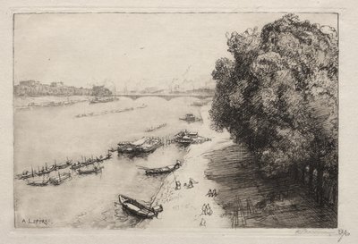 El Sena en el Puente Nacional de Auguste Louis Lepère