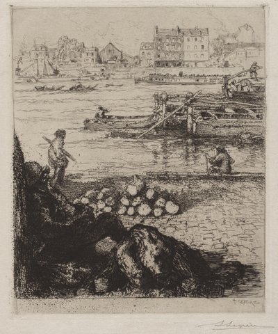El descargador: Quai de la Gare de Auguste Louis Lepère
