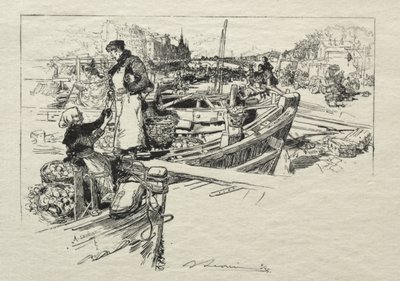 El Mercado de Manzanas, No. 1 de Auguste Louis Lepère