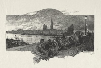 Rouen Illustré: El Puente de Piedra de Auguste Louis Lepère