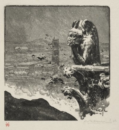 El Stryge de Notre Dame de Auguste Louis Lepère
