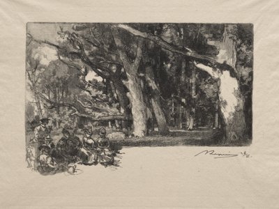 Mediodía en el bosque de Auguste Louis Lepère