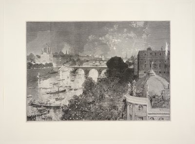 Fiesta náutica en el Sena, 14 de julio de Auguste Louis Lepère