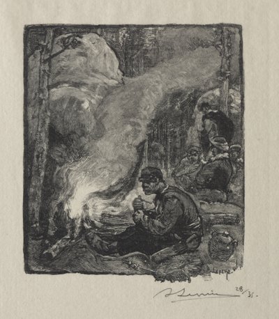 Comida de los Leñadores de Auguste Louis Lepère