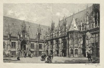 Rouen Illustré: El Palacio de Justicia de Auguste Louis Lepère