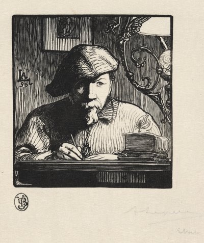 Autorretrato de Auguste Louis Lepère
