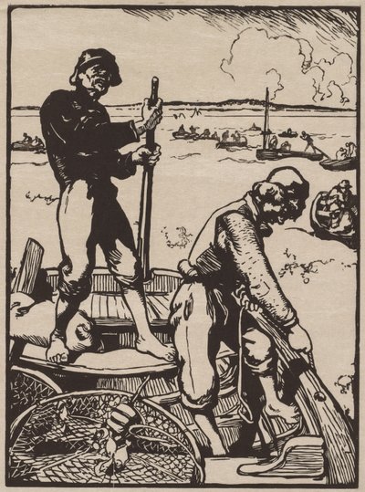 Pescadores de camarones de Auguste Louis Lepère