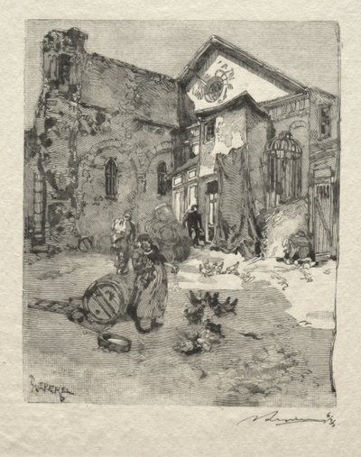St. Julien le Pauvre: El Portal de Auguste Louis Lepère