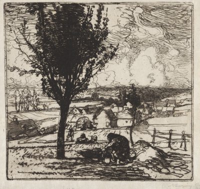 Vista de Jouy-le-Moutier de Auguste Louis Lepère