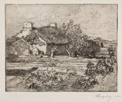 Vieja Bourrine, Casa del Marais, Vendée de Auguste Louis Lepère