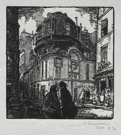 Vista del Hotel Colbert de Auguste Louis Lepère