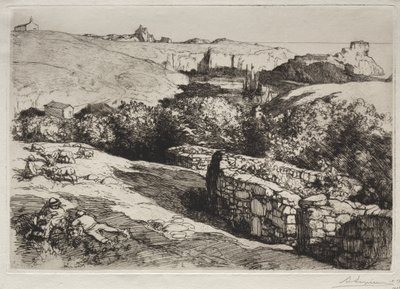 Vista del Puerto de la Meule de Auguste Louis Lepère