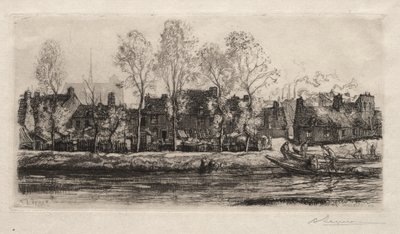 Amiens, las orillas del Somme, 1907 de Auguste Louis Lepère