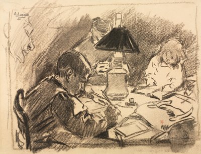 Alrededor de la lámpara de Auguste Louis Lepère
