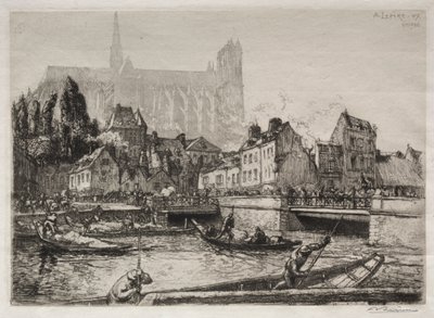 Llegada de las verduras-Amiens de Auguste Louis Lepère