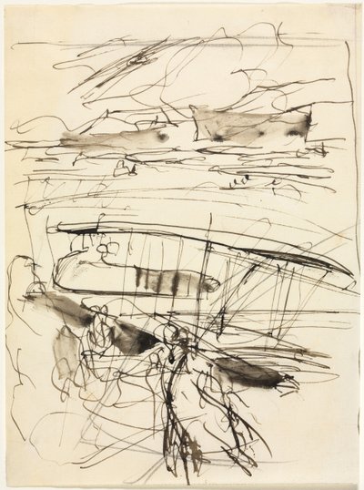 Avions reposant sur le terrain (verso) de Auguste Louis Lepère