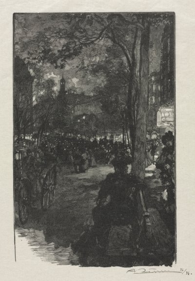 Bulevar Montmartre, Tarde de Auguste Louis Lepère