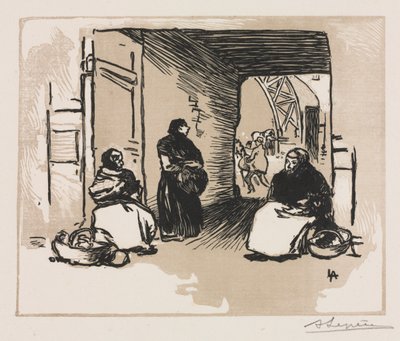 Vendedores de pan, 1889 de Auguste Louis Lepère