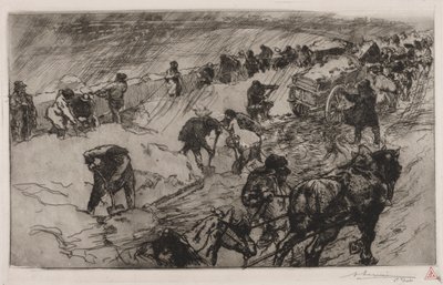 Combate contra la nieve, Quai aux Fleurs de Auguste Louis Lepère