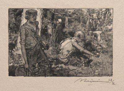 Recolección de lirios del valle de Auguste Louis Lepère
