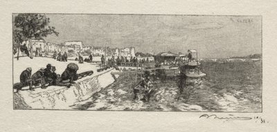 Embarcadero en Bercy de Auguste Louis Lepère