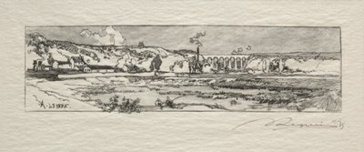 Estanque de Issy les Moulineaux de Auguste Louis Lepère
