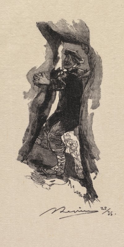 Bosque de Fontainebleau: Paso de las Siete Cavernas La Forêt de Fontainebleau..., 1890 de Auguste Louis Lepère