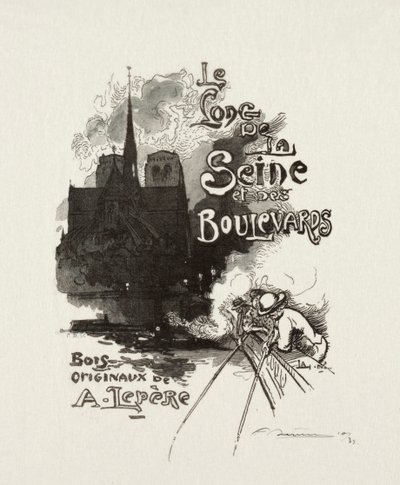 Frontispicio: Le long de la Seine et des Boulevards de Auguste Louis Lepère