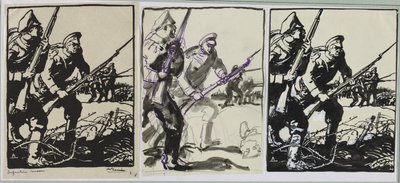 Infantería rusa, 1914 de Auguste Louis Lepère