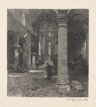 Interior de la iglesia de Auguste Louis Lepère