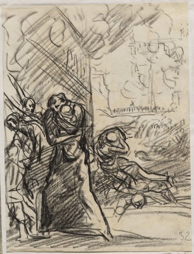 El fuego de Lovaina de Auguste Louis Lepère