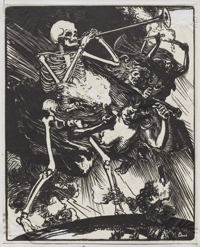 La muerte y las pasiones derritiéndose en la tierra de Auguste Louis Lepère
