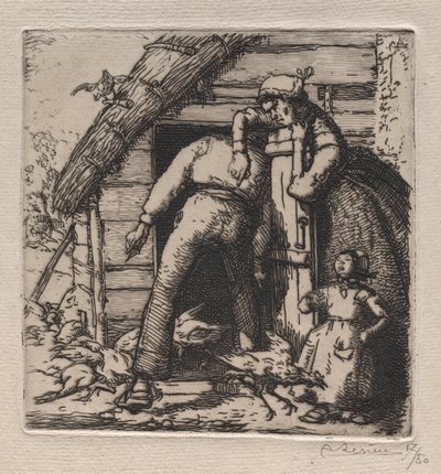 La Poulailler atrapa la más grande de Auguste Louis Lepère