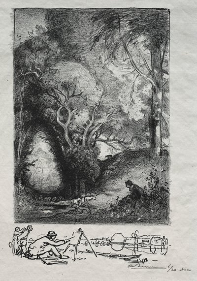 La Ravine en junio de Auguste Louis Lepère