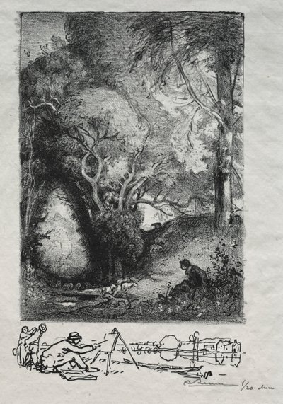La Ravine en junio, 1913 de Auguste Louis Lepère