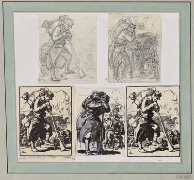 La Retraite après Charleroi... de Auguste Louis Lepère