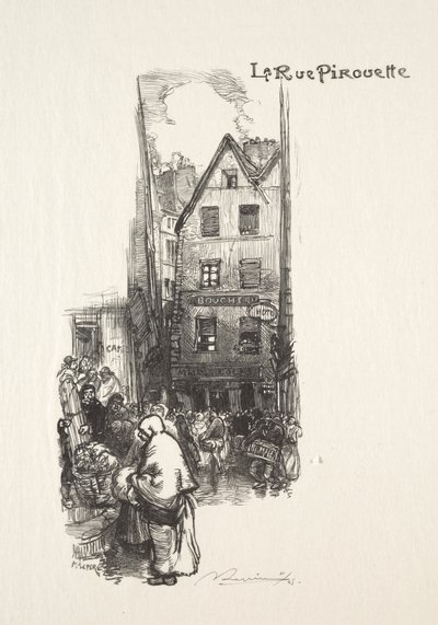 La Rue Pirouette de Auguste Louis Lepère