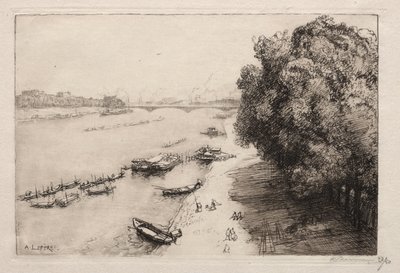 La Seine au Pont Nationale, 1914 de Auguste Louis Lepère