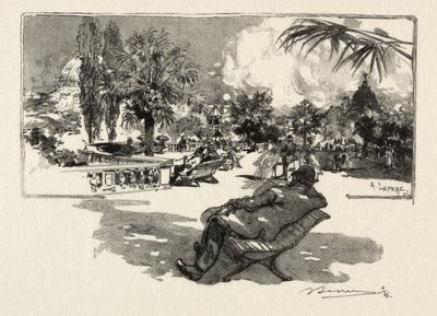 La Terrasse des Arts Libéraux de Auguste Louis Lepère