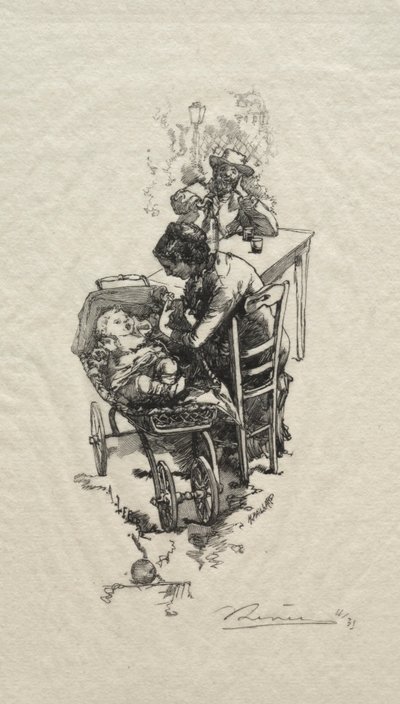 La mujer en la cuna de Auguste Louis Lepère