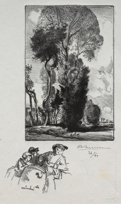 Le Bocage, 1909 de Auguste Louis Lepère