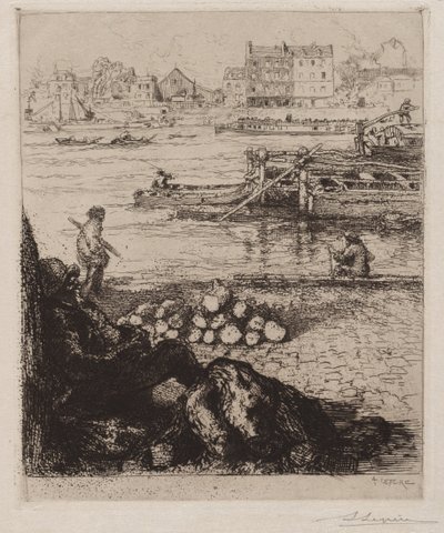 El descargador: Quai de la Gare de Auguste Louis Lepère