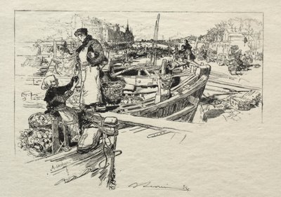 El Mercado de Manzanas, No. 1 de Auguste Louis Lepère