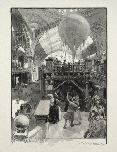 Le Palais des Arts Liberaux, Interior de Auguste Louis Lepère