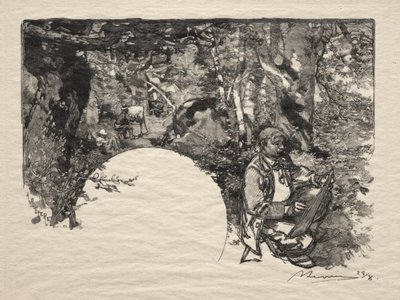 Le Peintres, 1890 de Auguste Louis Lepère