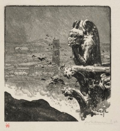 El Stryge de Notre Dame de Auguste Louis Lepère