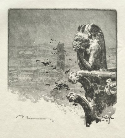 Le Stryge de Notre Dame, 1890 de Auguste Louis Lepère