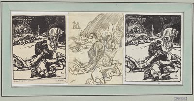 Les Morts après le combat de Auguste Louis Lepère